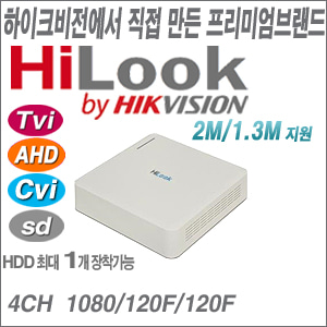 [4CH 올인원 DVR 1080L] DVR-104G-F1 [AHD Tvi Cvi 초소형 + 1IP]